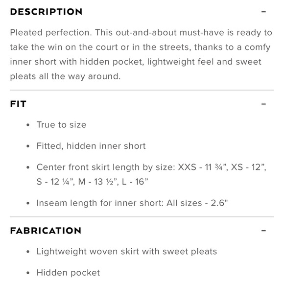 Alo varsity skirt new without tag - Picture 6 of 6